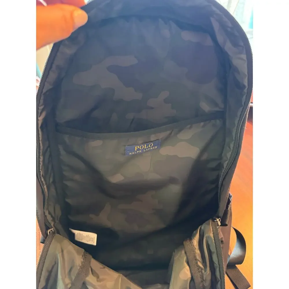 Polo Ralph Lauren Black Lightweight Outdoors Mountain Hiking Backpack